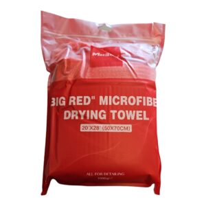 BIG RED MICROFIBER DRYING TOWEL
